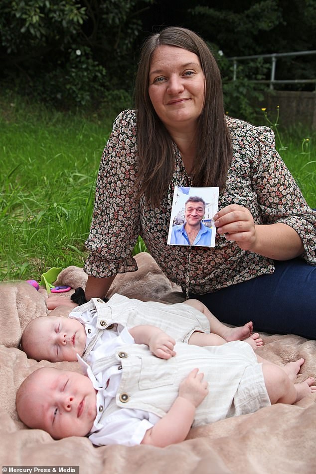 Lucy Kelsall from Bristol has welcomed twins 2.5 month back using the frozen sperm of late husband who died from throat cancer in 2017